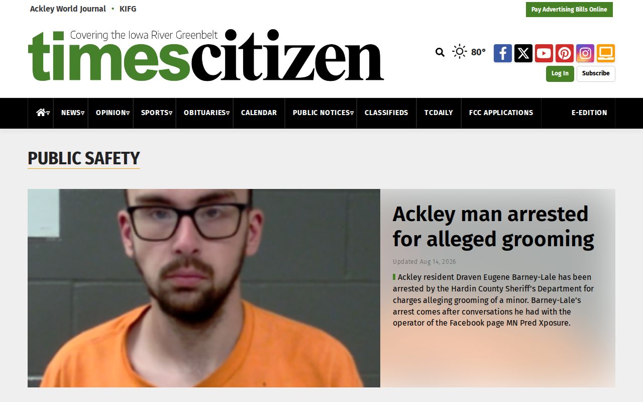 Hardin County crime news and public safety records section